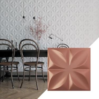 Imagem de Ekena Millwork Painéis de parede termoformados WP12X12HEFCP Helene, rosa champanhe, 2,5 metros quadrados