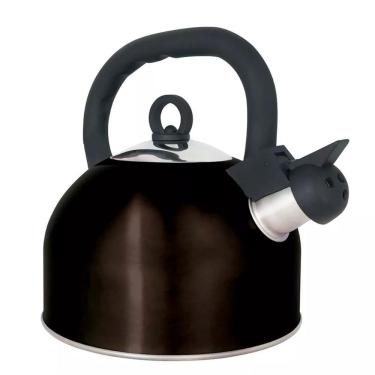 Imagem de Chaleira Inox Mattina 2.5 Litros Preto - 7705 - Mor Chaleira Inox Mattina 2,5 L Preta Mor 7705 .