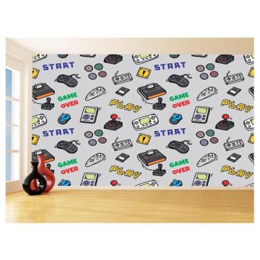 Imagem de Papel De Parede 3D Infantil Controle Game Jogo 3,5M Azs220