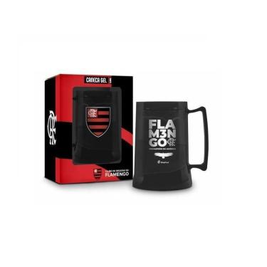 Imagem de Caneca gel  mengao black flamenguista times futebol