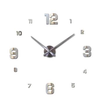 Imagem de Luminárias de teto criativo digital diy relógio de parede relógio mini