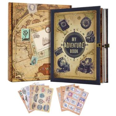 Imagem de Álbum de fotos Tpudn My Adventure Book 24x21x5 cm 124 páginas