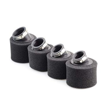 Imagem de GOOFIT 35, 38, 42, 48 mm, 4 peças, filtro de ar curvado de espuma dupla angular para corrida, motocicleta, scooter, bicicleta, sujeira e quadriciclo