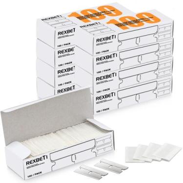 Imagem de Raspador industrial de borda única Razor Blades REXBETI 800PCS