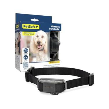 Imagem de PetSafe Coleira com controle de latido vibratório, preta, ajustável