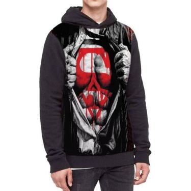 Imagem de Moletom Com Capuz Superman Dc Liga Da Justiça Ref:373 - smoke, Preto, 