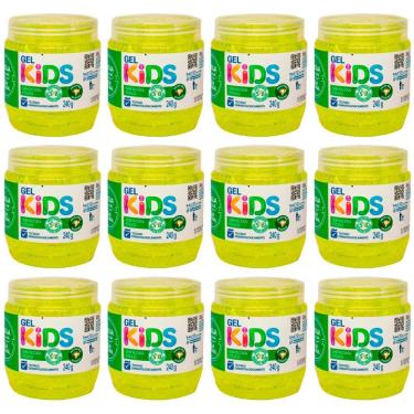 Imagem de Kit 12 Unidades Gel Fixador Capilar Kids Dagua Natural Hair Sem Álcool Vegano 240g
