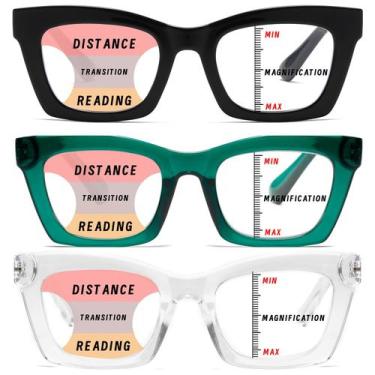 Imagem de Óculos de leitura Hubeye Progressive Multifocus +1,75 para mulheres