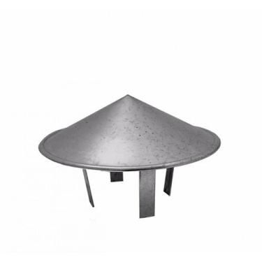 Imagem de Chapéu chinês galvanizado para dutos de 230 mm de diâmetro para topo d