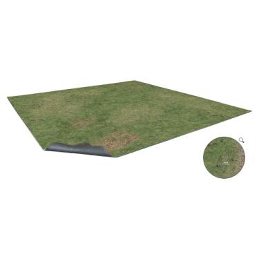 Imagem de Battle Systems Grassy Fields Gaming Mat 2x2 Gridded Playmat w/ 1" Grid for RPGs and Miniature Games