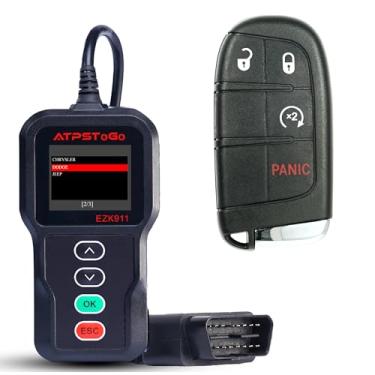 Imagem de ATPSTOGO Substituição de chaveiro inteligente DIY serve para Jeep Renegade 2015 2016 2017 Controle remoto de entrada sem chave Substituir FCC ID: M3N40821302 Frequência: 434MHz 4 botões
