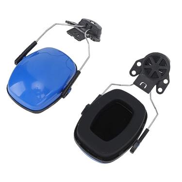 Imagem de Proteção Auditiva para Capacete, Proteção Auditiva para Construção de Fabricação Com Protetor Auricular de Redução de Ruído SNR31dB NRR27dB (BLUE)