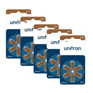 Imagem de 18 Pilhas/Baterias Unitron 312 - Aparelho Auditivo - Unitron 312