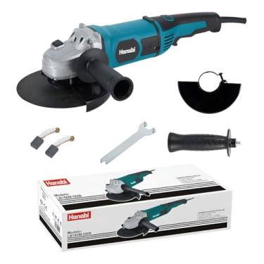 Imagem de Hanabi Esmerilhadeira Profissional 220V Lixadeira Angular 2000W 8000rpm 180cm Ferramenta de Corte e Desbaste para Metal Concreto e Madeira