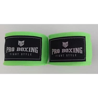 Imagem de Bandagem Atadura Para Punho Muay Thai Mma Kickbox Verde Neon