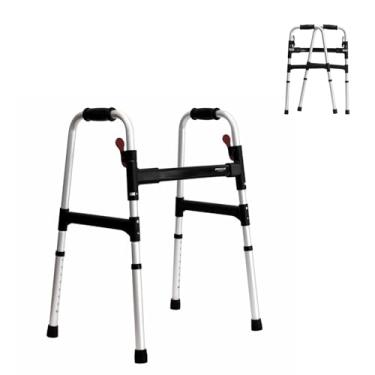 Imagem de Andador Para Idoso Ortopédico Em Alumínio Ajustável Dobrável Desmontável 130 kg
