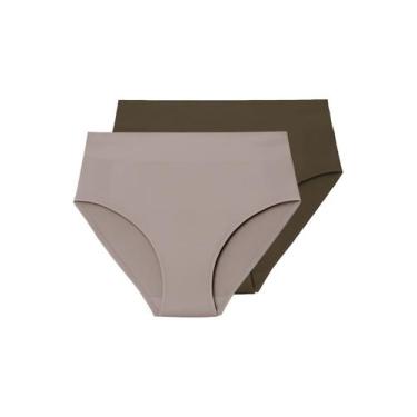 Imagem de Kit com 2 Calcinhas Alta Liz 70935 Colorido, Bege, GG