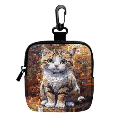 Imagem de Porta-chaves mini porta-moedas, bolsa multifuncional para chaves, moedas, fone de ouvido, batom 2, LCS multicolorido 28758, Tendência