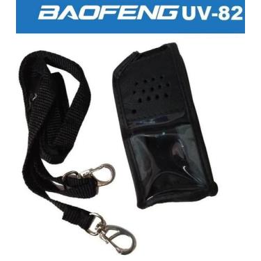 Imagem de 2 Rádios Baofeng Uv82 Portátil Profissional Com Capas De Couro