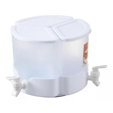 Imagem de Reservatório Dispenser Geladeira, Suqueira Dispenser Sucos Agua Aromatizada Giratorio Bebida 5,2L