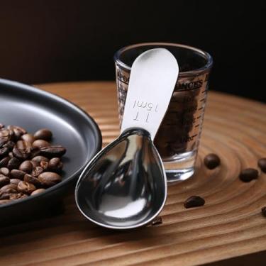 Imagem de Colher de medição exata de aço inoxidável 304 15 ml 1 colher de sopa de café