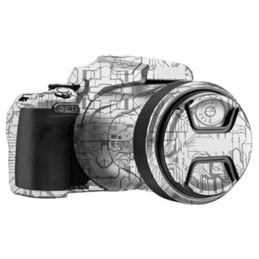 Imagem de COOLPIX P1100 Película protetora de vinil antirriscos para câmera película protetora de vinil capa de decalques para Nikon COOLPIX P1100 (branco circuito)