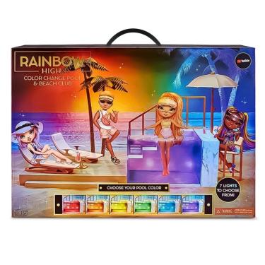 Imagem de Playset Piscina e Praia Muda De Cor Rainbow High MGA 578475