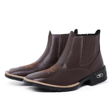 Imagem de Bota Feminina Casual em Couro Sintético Marrom, Cano Baixo, Bico Fino, Salto 3cm, Solado em Borracha, Forro Têxtil, para Uso Diário (Padrão, BR, Adulto, Numérico, 42)