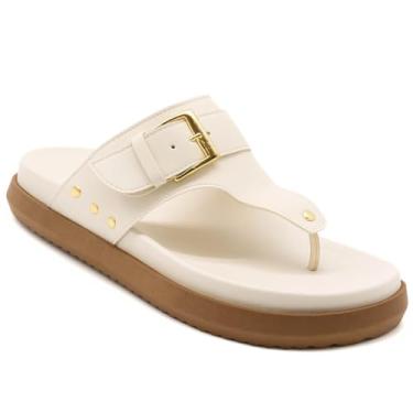 Imagem de 002AFP-Papete Flat Feminina - Design Moderno, sofisticação e conforto (Off White, BR, Adulto, Numérico, 38)