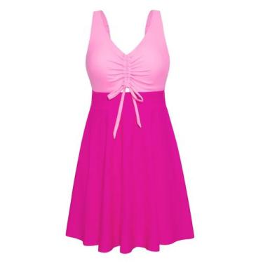 Imagem de Roupa de banho Arolina para mulheres com mais de 50 anos rosa 2025