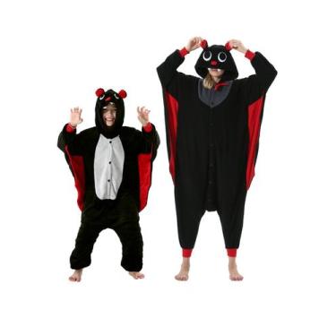 Imagem de macacão animal DarkCom Bat Halloween, fantasia de Halloween para crian