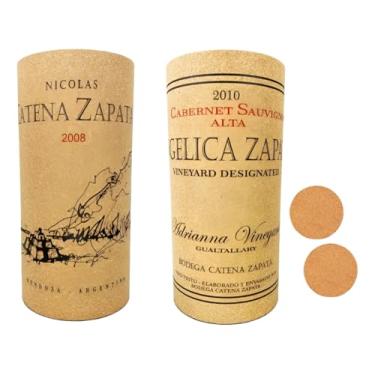 Imagem de Kit C/ 2 Banquetas Banco De Rolha De Vinho Catena E Angelica - Cortiça