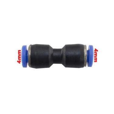 Imagem de Conexão União Emenda Tecalon Plástico 4mm Universal - PARAISO DAS MANG