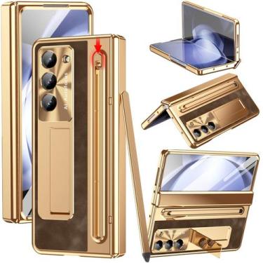 Imagem de Capa YQODSZ para Samsung Galaxy Z Fold 4 com suporte para caneta S dou
