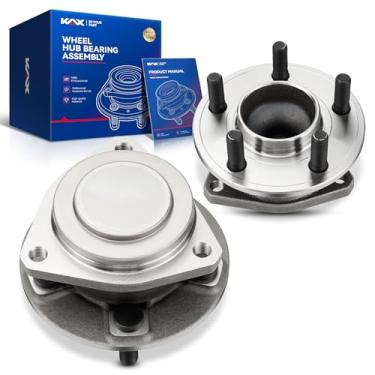 Imagem de KAX Conjunto de rolamento e cubo da roda dianteira, 2 peças, adequado para Dodge Charger 2012-2023, Challenger 2012-2023 3.6/5.7/6.2/6.4L RWD, apto para Chrysler 300 RWD 2012-2023 substitui 513325