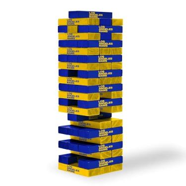 Imagem de Wild Sports NFL Los Angeles Rams Table Top Stackers 7,6 cm x 2,5 cm x 12,7 cm, cor do time