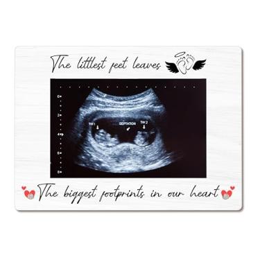 Imagem de Bgohrd Porta-retrato memorial de aborto espontâneo, moldura de lembrança de perda de bebê, presente memorial de perda de bebê para mãe, molduras de acrílico 10 x 6, 10