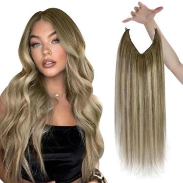 Imagem de Extensões de cabelo de arame Sunny Real Human Hair 56-66cm Brown - Sun