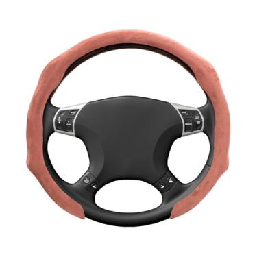 Imagem de MUQIDA Capa de volante de carro, protetor de volante de camurça antiderrapante de 38 cm com aderência confortável, envoltório de roda automotivo esportivo respirável, ajuste universal para a maioria