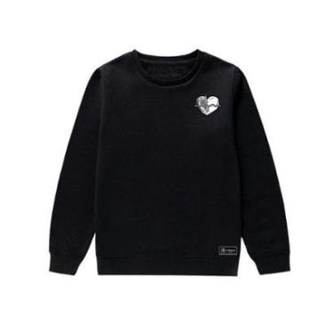 Imagem de Blusão Moletom Infantil Batimentos Personalizado sem Capuz gola Redonda-Unissex