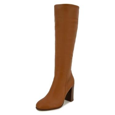 Imagem de Kenneth Cole New York Botas femininas Justin de couro até o joelho, Conhaque, 41