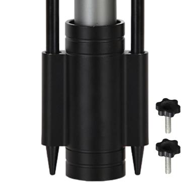 Imagem de Shakven Suportes para haste de barraca de acampamento, suporte para haste de toldo - Guarda-chuva de praia,Suporte portátil do tubo da barraca do toldo à prova de, suporte ajustável resistente do