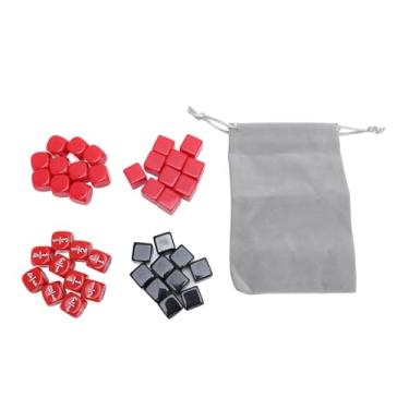 Imagem de RiToEasysports Dados de 6 Lados, Conjunto de Dados de 40 Peças de 16 Mm Superfície Lisa e Brilhante para Personalização Com Armazenamento Bolsa para Jogos de Tabuleiro Atividades Matemáticas