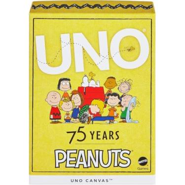 Imagem de Mattel Peanuts UNO Card Game, Yellow, 112 Cards, for Ages 7+, 2-10 Players (UNbox Japan Exclusive)