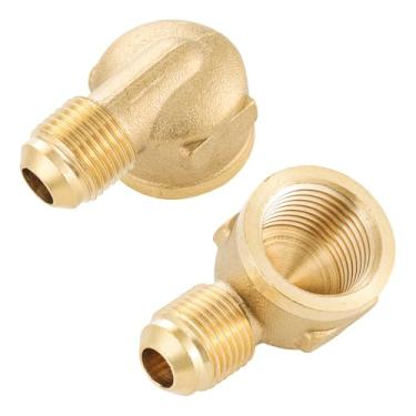 Imagem de Conector de cotovelo de 90° para aquecedores de onda olímpicos, conector de cotovelo de 90 graus a gás propano, conector de cotovelo de 90 graus, adaptador de encaixe de propano para churrasqueiras