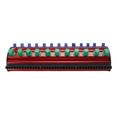 Imagem de Fafeicy Organizador de Soquete Magnético Com Tampa Removível, Suporte de Armazenamento de Ferramentas ABS de Liga de Alumínio para Oficina 33x13cm