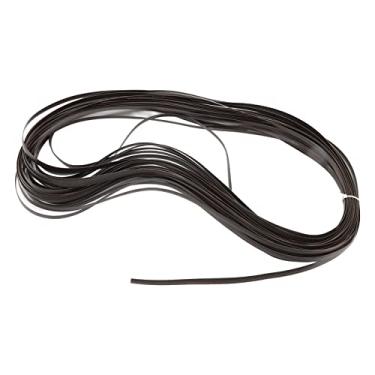 Imagem de Domary Kit de Reparo de Vime para Móveis de Plástico Premium Cestas de Flores DIY Material de Vime Sintético de Alta Resistência para Cadeiras, Sofás, Mesas, Suprimentos para (Dupla Face Marrom