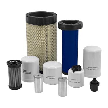 Imagem de 7333696 Kit de filtro de manutenção 1000/2000 horas, 10 peças para Bobcat T180 T190 S160 S185 S205; 6667352 6661248 6675517 6661022 6692337 6692337 69805 7 6698058 7319444 7025626; com filtro