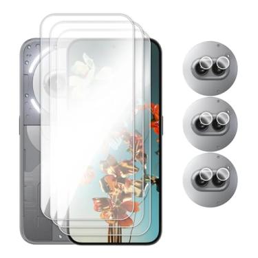 Imagem de Para Nothing Phone 2A Plus, vidro de 6,7 polegadas Full Glue Clear Screen Screen Film, Película de Vidro Temperado