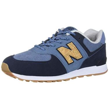 Imagem de New Balance Tênis infantil de camurça 574 V1, Cambraia, 2 Infant